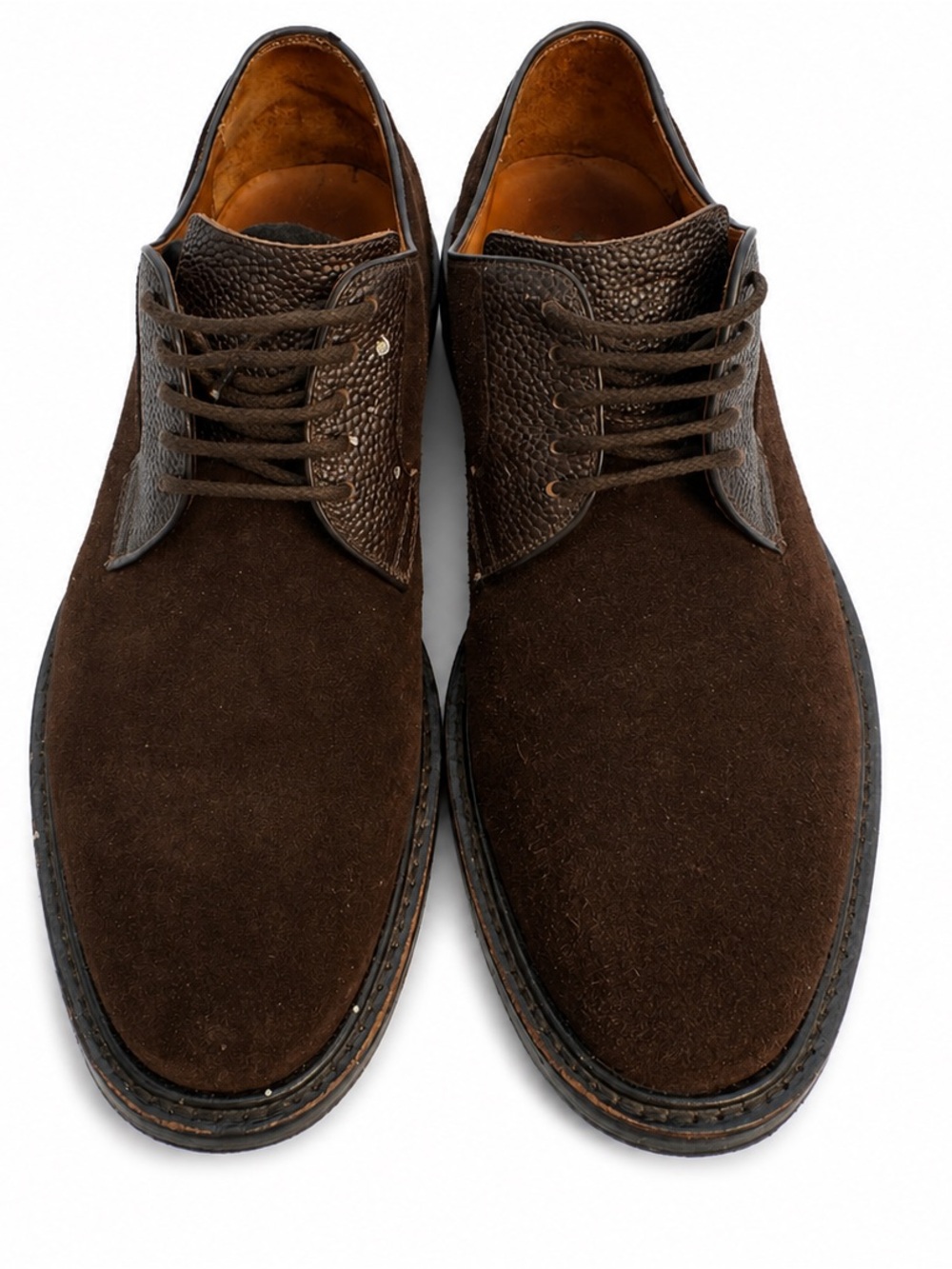 Men's Brown Suede Derby Shoes